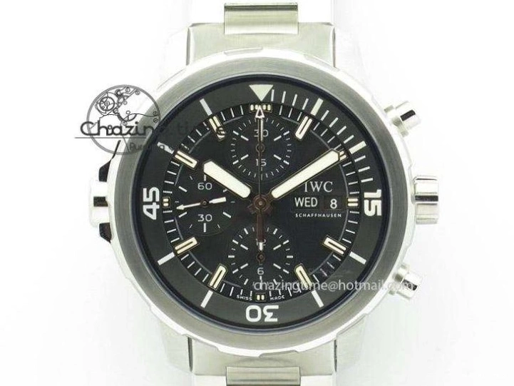 MIROTIME 0217 EasyMatch Aquatimer Automatic IW329004 V6F 1:1 Best Edition Blue Dial On SS Bracelet MIYOTA 7224